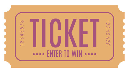 Admit one ticket, Retro Ticket	