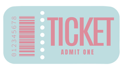 Admit one ticket, Retro Ticket	