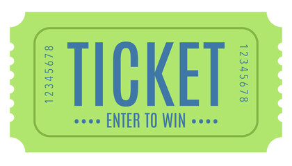 Admit one ticket, Ticket	