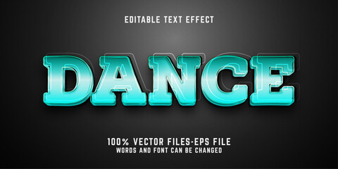 Dance text effect editable music and disco 