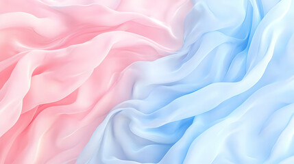 Obraz premium Pastel Pink And Blue Fabric Texture Background