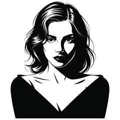 woman with long hair