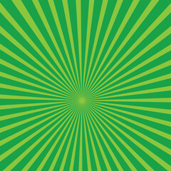 Green Sunburst Pattern Background.