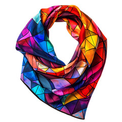 Contemporary Cooling Wrap with a Vibrant Abstract D Isolated on Transparent Background