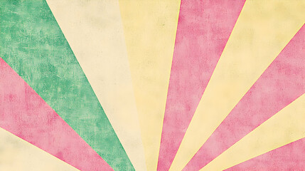 Vintage Sunburst Background With Pastel Colors