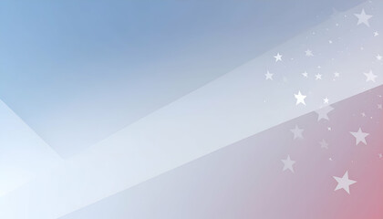 Abstract background with blue white and red colors and star shapes.