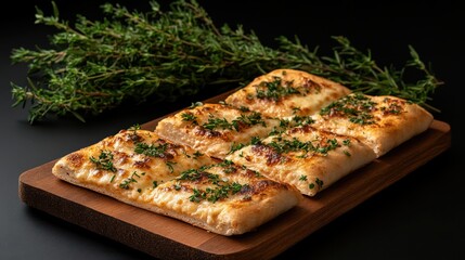 Freshly Baked Artisan Bread Loaf with Golden Crust on Wooden Table