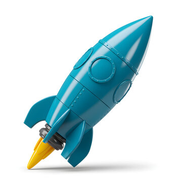 Teal Rocket Ship: Launch Success