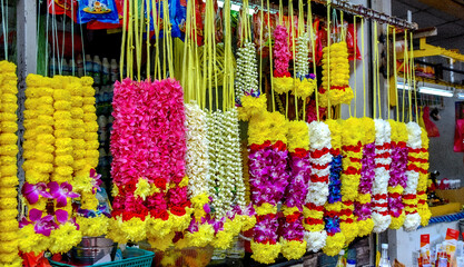 Flower Garlands- Batu Caves, Malaysia
