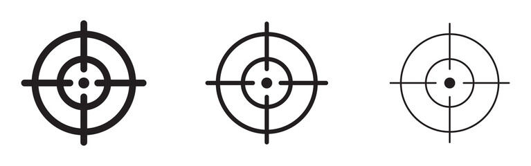 Target Symbols and Crosshairs. Target icon set vector for web
. 