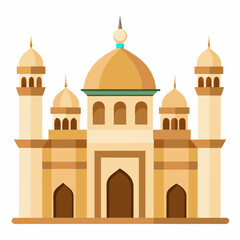 taj mahal vector illustration