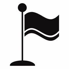 black and white flag