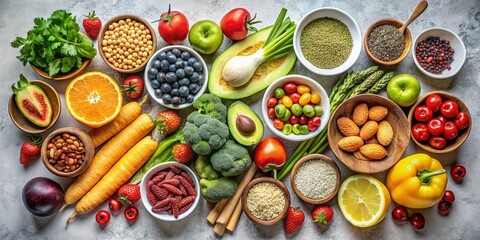 Healthy Eating Habits for Diabetes Prevention: Minimalist Food Photography