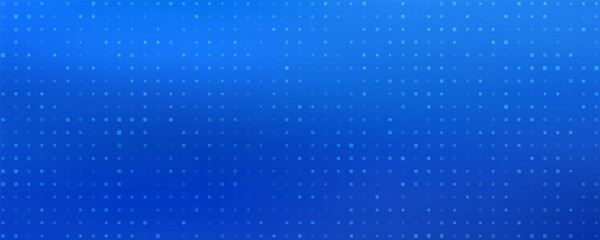 Abstract digital blue square particles background for business, finance, research, tech and science
