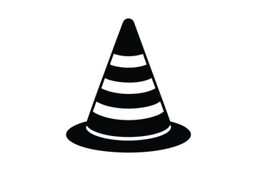 Traffic cone silhouette vector bundle  illustration, Traffic cone silhouette 