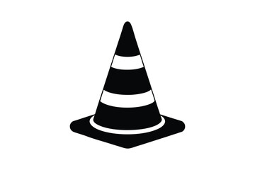 Traffic cone silhouette vector bundle  illustration, Traffic cone silhouette 