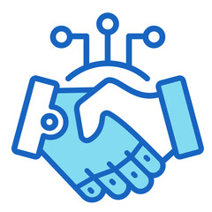 Human Ai Alliance  Icon Element For Design	