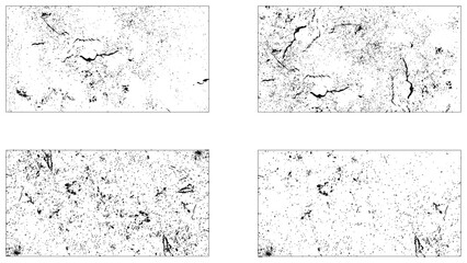 Grunge Urban Backgrounds set. Dust Overlay Distress Grain. Collection of vector, distress, textures .Simply Place grungy textured overlay over any Object to Create grunge.