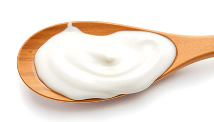 Mixing creamy yogurt dip kitchen food photography bright close-up culinary art