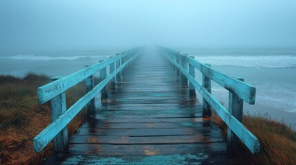 Fototapeta premium wooden bridge over the lake