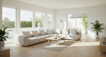 Modern Open-Plan Living Area