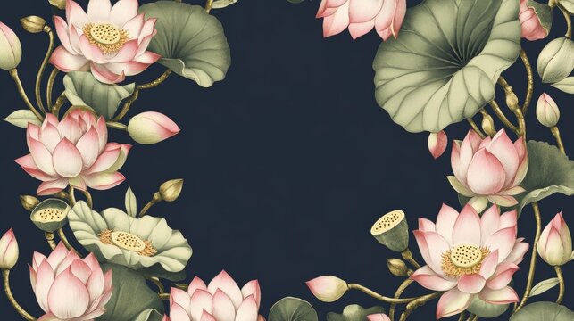 Indian Traditional Mughal Wedding Card Design, Invitation template. - Powered by Adobe