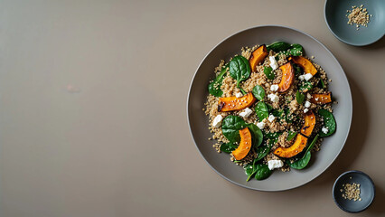 Roasted Pumpkin, Quinoa, and Spinach Salad A Delicious Clean Food Recipe for Healthy Eating