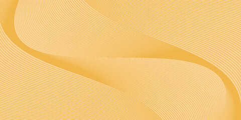 Abstract geometric vector curve lines shape in premium gold color isolated on transtransparent background. Dinamic flowing gold gradient wave pattern. Vector llustration