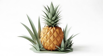 Pineapple fruit tropical summer food healthy sweet vitamin c delicious exotic fresh juicy dessert treat art