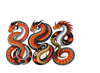 Obraz premium red dragon tattoo