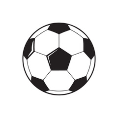 Fototapeta premium Black and white leather football on white background