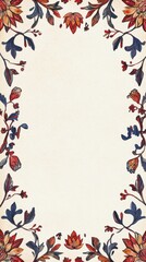Indian Traditional Mughal Wedding Card Design, Invitation template.