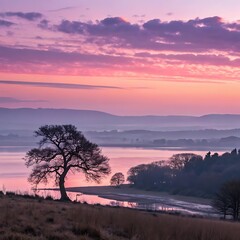 Obraz premium sunset in the mountains