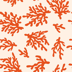 Line seamless pattern. Repeating brain pattern. Black turing shape isolated on white background. Repeated coral lines. Organic texture. Irregular diffusion for design prints. Vector illustration