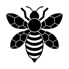 Obraz premium Honey silhouette vector