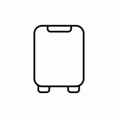 Travel suitcase luggage icon vector sign
