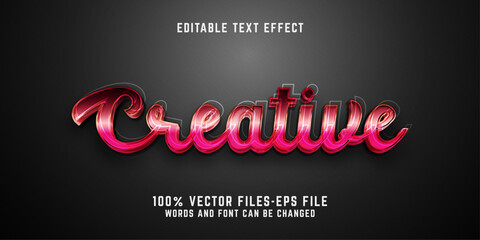 Creative text effect editable modern and sale text style