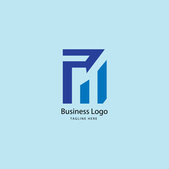 A high-quality FM lettermark logo template designed for professional branding. The unique combination of the letters "F" and "M" makes it ideal for businesses with those initials or for industries.