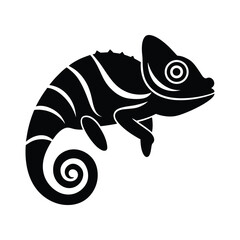 vector image of a chameleon