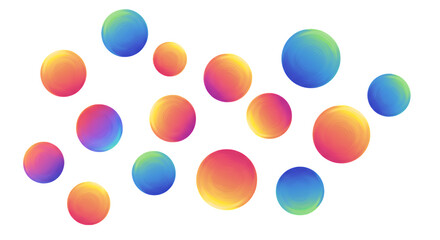 Rainbow Circles: Abstract Art