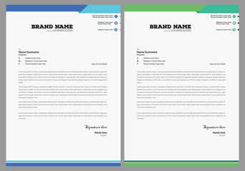 Modern Creative & Clean business style letterhead bundle of your corporate project design. set to print with vector & illustration. corporate letterhead bundle. Minimalist concept business style 