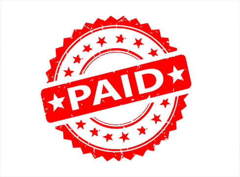 Paid stamp vector Baij Design.
