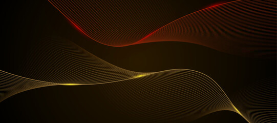 Abstract Graphic Line Background Orange Tone For Illustration.