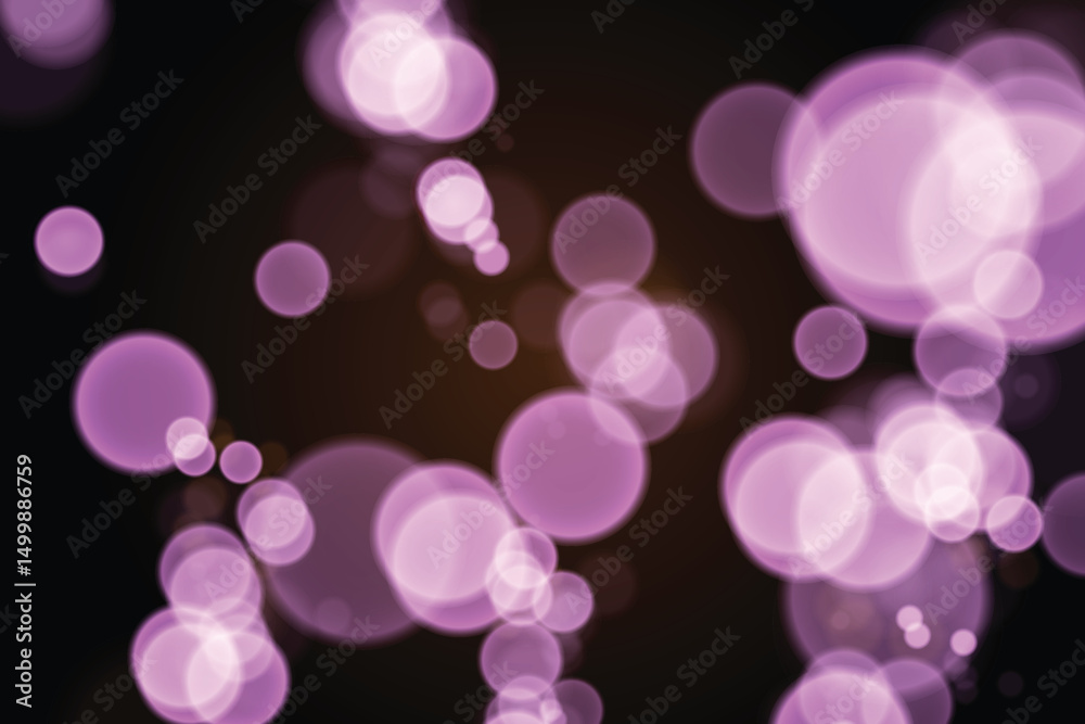 Aufkleber sparkling golden particles, glowing bokeh lights isolated on dark transparent background