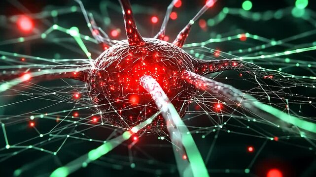 Microscopic Neuron Network: A Digital Visualization of Neural Connections