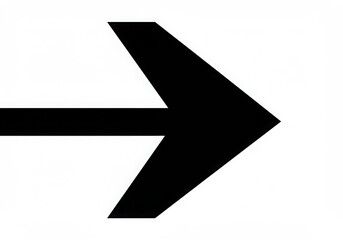 Simple black arrow pointing right direction