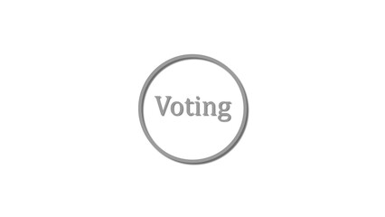 Done text icon gray color 4k illustration. White background 4k video Check mark 4k illustration.