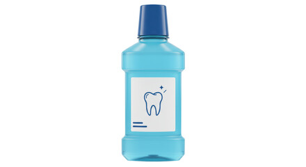 Isolated Mouthwash Bottle
