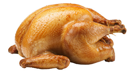 Isolated Roasted Turkey for Thanksgiving Dinner