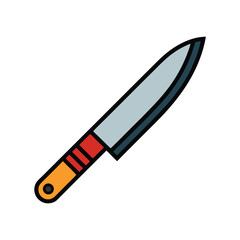Vector Illustration of a Knife – Sharp Kitchen Tool Design for Culinary Projects, Menus, Apps, or Branding Use
